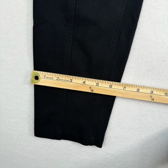 Dkny Jeans Straight Leg Pants Womens Size 12 Mid Rise Black Zipper Pockets - Picture 12 of 13